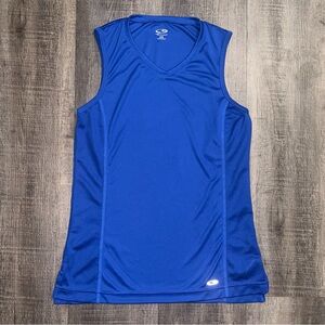 💞 New Little Boys Size XS Blue Mesh Sweat Wicking Muscle Tank Top